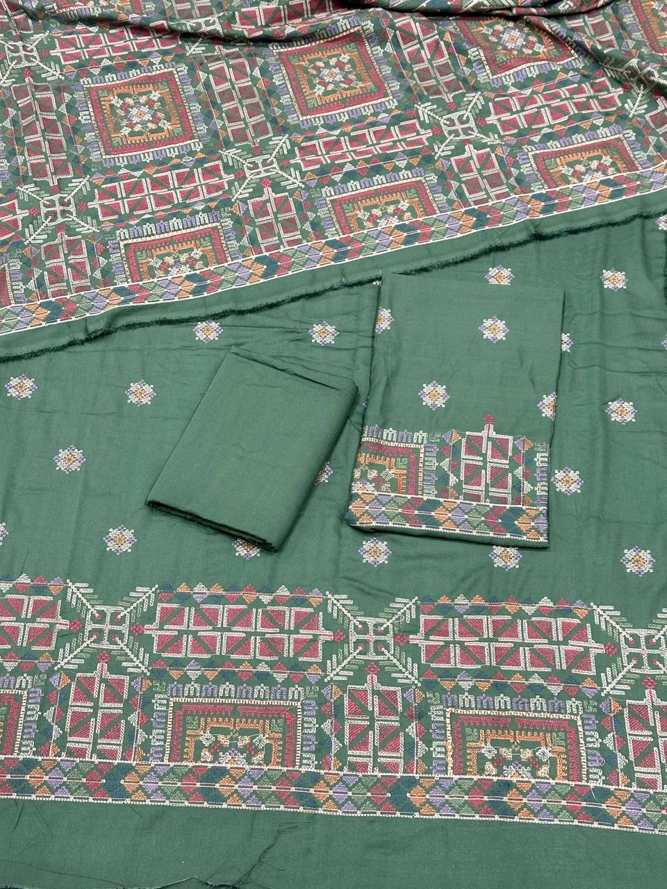 Karandi shawl suits